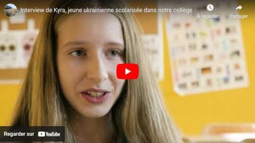 Kyra, jeune ukrainienne au collège